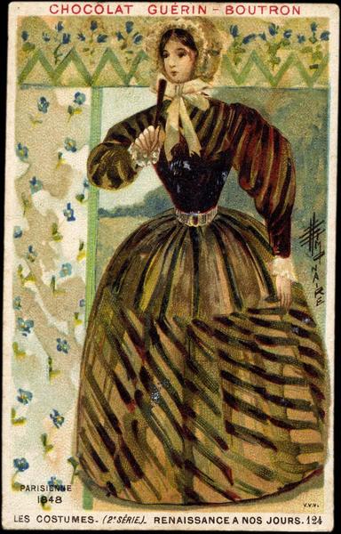 LES COSTUMES- (2è SÉRIE) - RENAISSANCE A NOS JOURS.124.PARISIENNE / 1848 (titre inscrit)