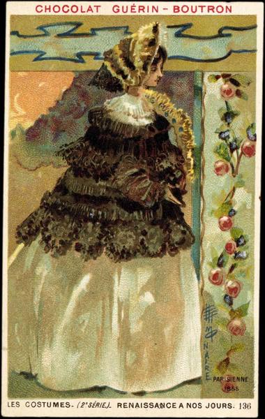 LES COSTUMES- (2è SÉRIE) - RENAISSANCE A NOS JOURS.136.PARISIENNE / 1855 (titre inscrit)