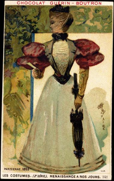LES COSTUMES- (2è SÉRIE) - RENAISSANCE A NOS JOURS.141.PARISIENNE.1893 (titre inscrit)
