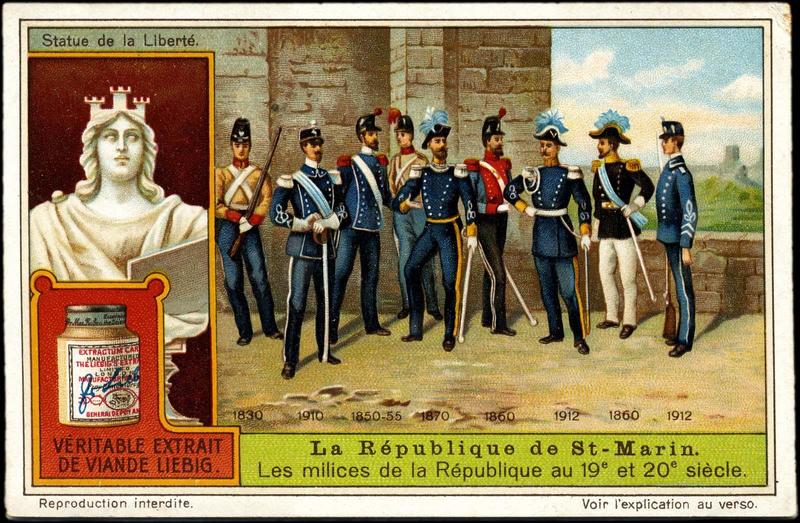 Les milices de la République au 19° et 20° siècle (titre inscrit)