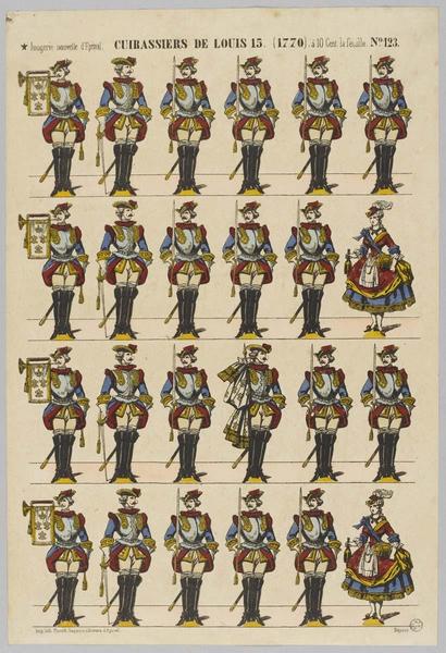 CUIRASSIERS DE LOUIS 15 (1770) (titre inscrit)