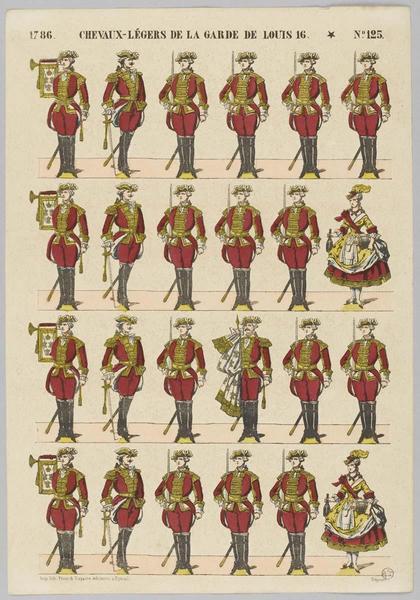 CHEVAUX-LEGERS DE LA GARDE DE LOUIS 16 (titre inscrit)