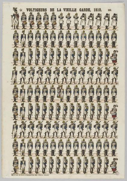 VOLTIGEURS DE LA VIEILLE GARDE, 1810 (titre inscrit)