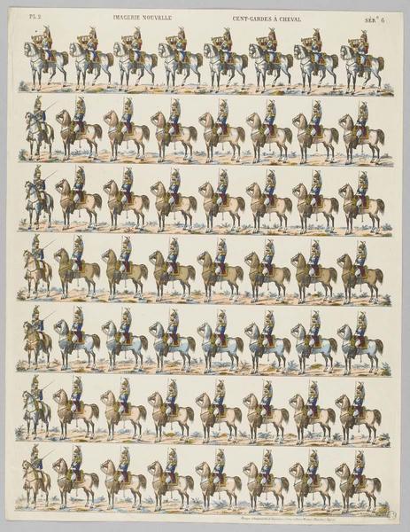 IMAGERIE NOUVELLE CENT-GARDES A CHEVAL (titre inscrit)