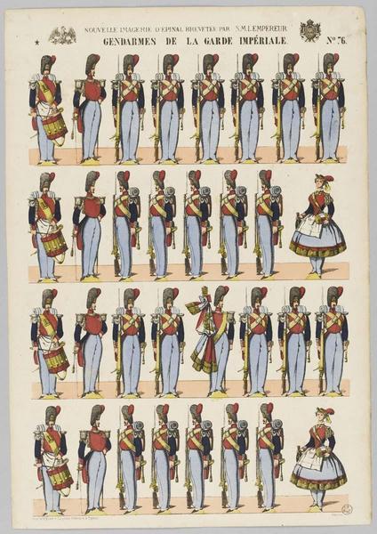 GENDARMES DE LA GARDE IMPERIALE (titre inscrit)