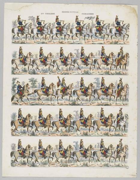 IMAGERIE NOUVELLE / Gsse CAVALERIE CUIRASSIERS (titre inscrit)