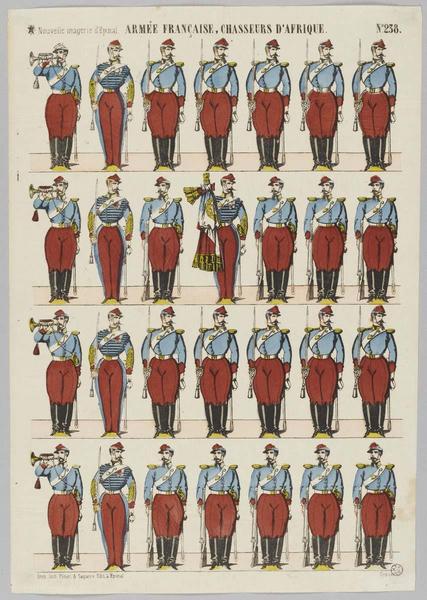 ARMEE FRANCAISE, CHASSEURS D'AFRIQUE (titre inscrit)