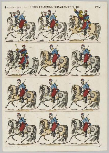 ARMEE FRANCAISE, CHASSEURS D'AFRIQUE (titre inscrit)