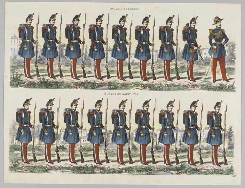 IMAGERIE NOUVELLE / ELEVES DE SAINT-CYR (titre inscrit)
