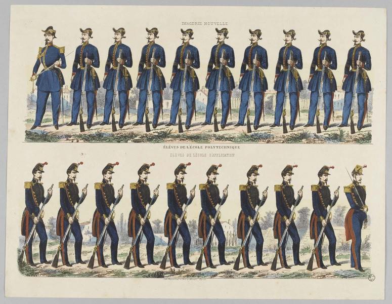 IMAGERIE NOUVELLE / ELEVES DE L'ECOLE POLYTECHNIQUE / ELEVES DE L'ECOLE D'APPLICATION (titre inscrit)