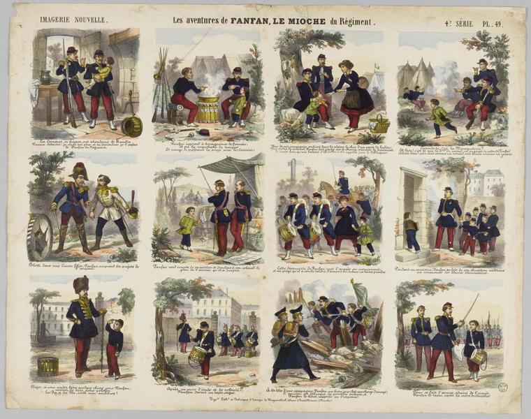 IMAGERIE NOUVELLE. Les aventures de FANFAN, LE MIOCHE du Régiment (titre inscrit)