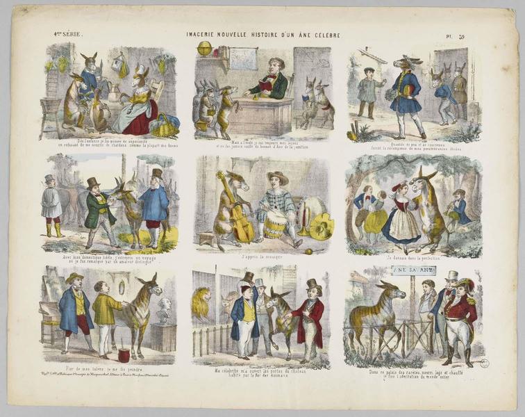 IMAGERIE NOUVELLE. HISTOIRE D'UN ANE CELEBRE (titre inscrit)