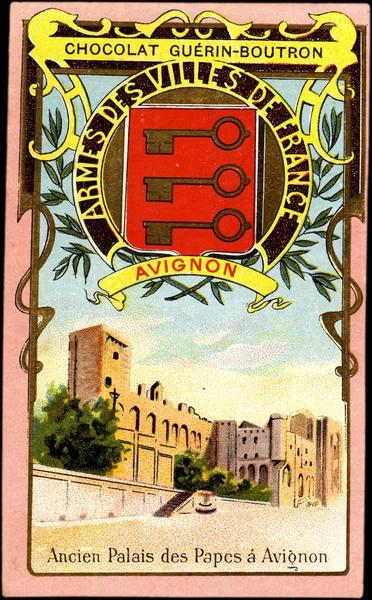 ARMES DES VILLES DE FRANCE / AVIGNON / Ancien Palais des Papes à Avignon (titre inscrit)