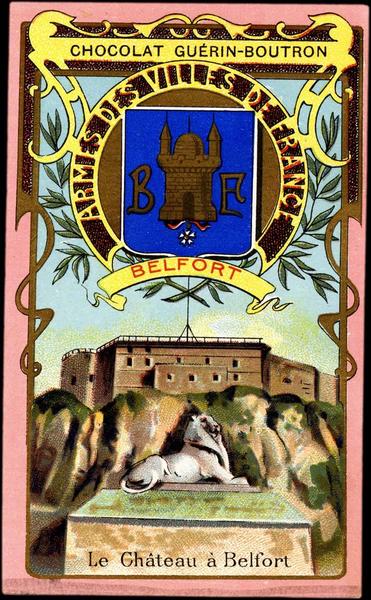 ARMES DES VILLES DE FRANCE / BELFORT / Le Château à Belfort (titre inscrit)