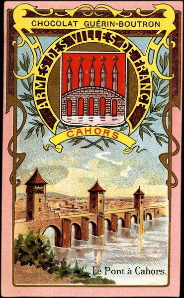 ARMES DES VILLES DE FRANCE / CAHORS / Le Pont à Cahors (titre inscrit)