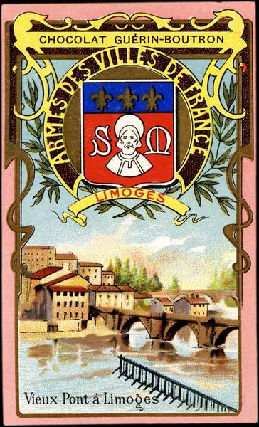 ARMES DES VILLES DE FRANCE / LIMOGES / Vieux Pont à Limoges (titre inscrit)