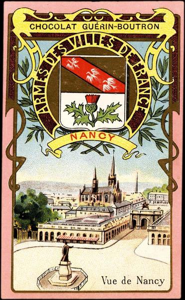 ARMES DES VILLES DE FRANCE / NANCY / Vue de Nancy (titre inscrit)