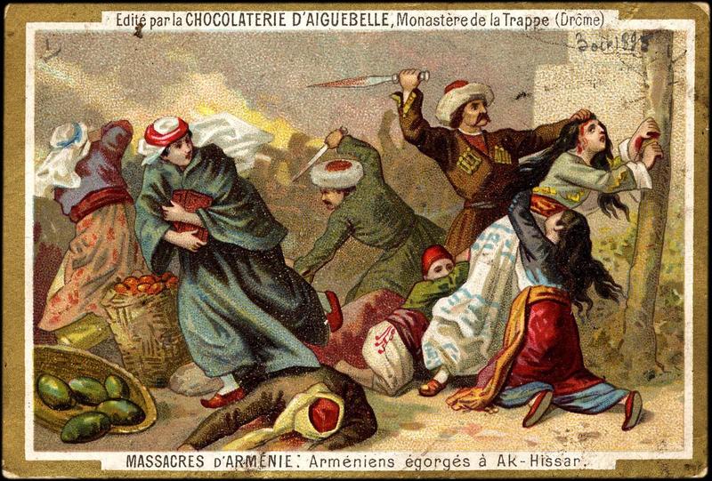 MASSACRES D'ARMENIE : Arméniens égorgés à Ak-Hissar (titre inscrit)