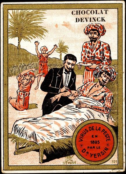 VIRUS DE LA PESTE / EN / 1895 / PAR LE / DR. YERSIN (titre inscrit)