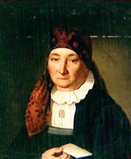 Portrait d'Auvergnate tenant une enveloppe (titre factice)