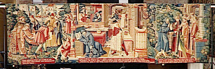 Légende de saint Etienne (scène 09) : Gamaliel ensevelit le saint