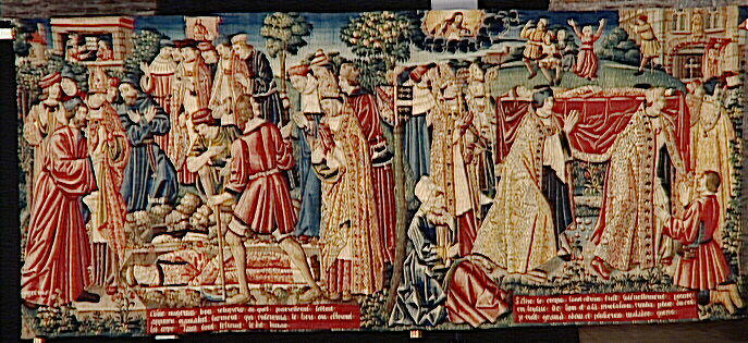 Légende de saint Etienne (scène 13) : Découverte du corps