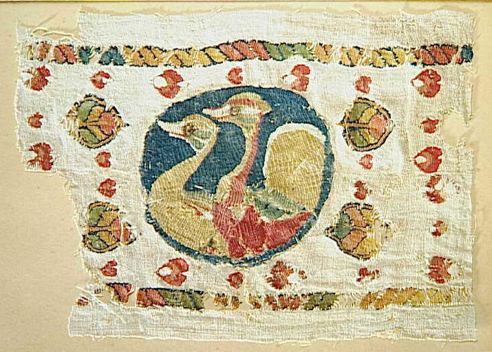 deux canards dans un médaillon
