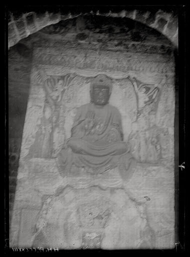 Henan. Gongxian, Shikusi, les temples des grottes dans le roc ?, sculpture rupestre