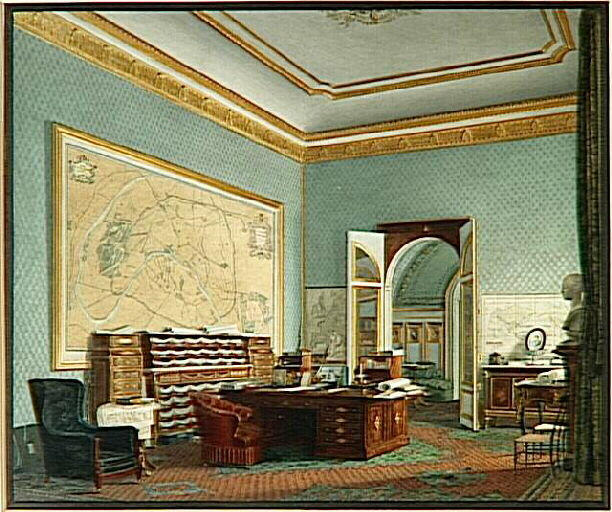 Le Cabinet de travail de l'Empereur aux Tuileries