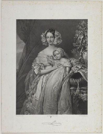 La duchesse d'Orléans et le comte de Paris
