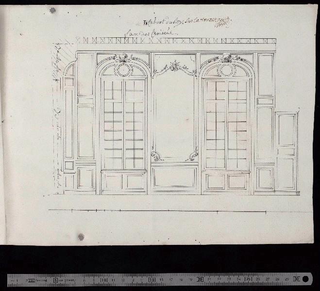 Cabinet du roi sur la terrasse, face des croisées