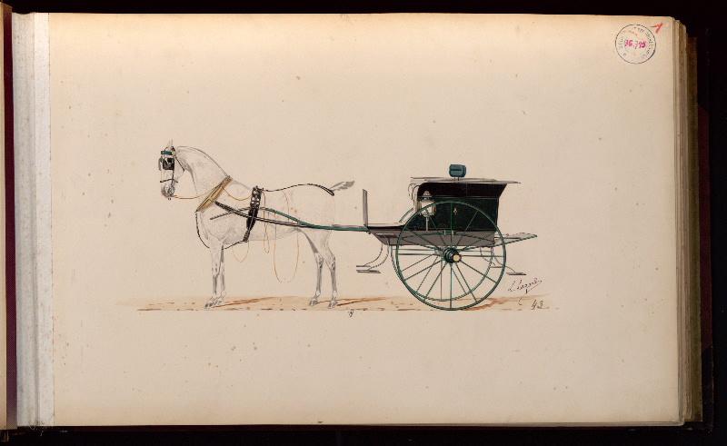 Modèle de charrette à quatre places