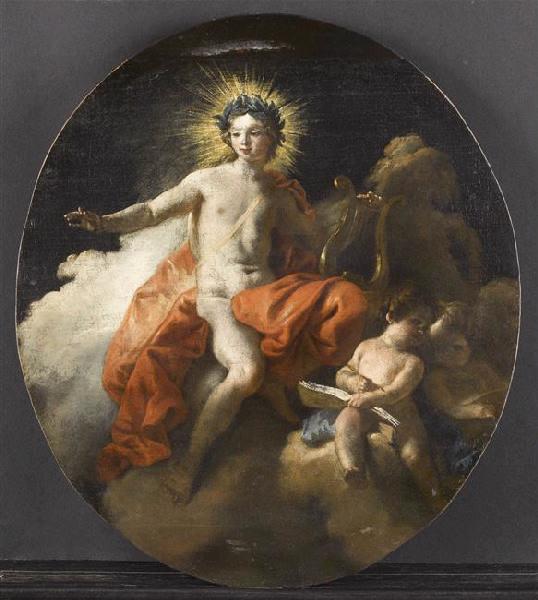 Apollon et putti ; Allégorie à la musique (ancien titre)