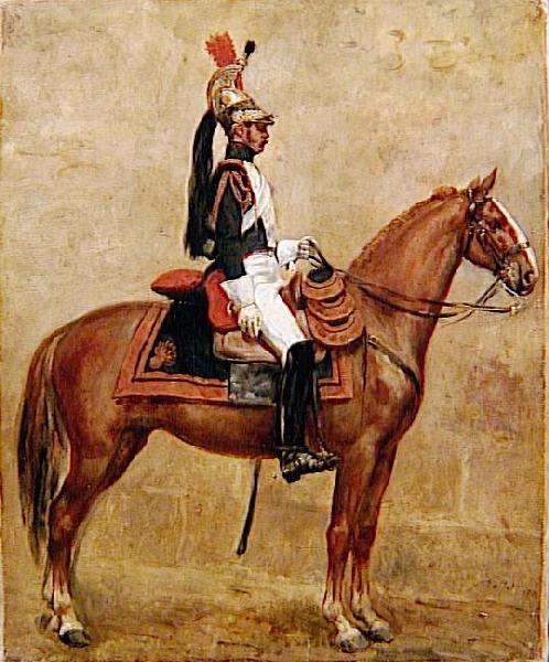 Garde à cheval, maréchal des logis ; Cavalier de la garde (ancien titre)