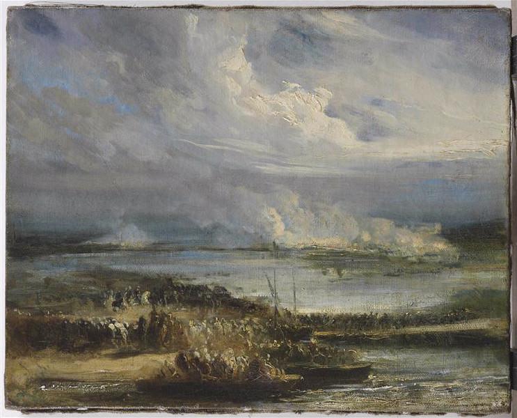 Le Général Mouthon (1770-1838) à la bataille d'Essling ; Le général Mouthon, à la bataille de Gross-Aspern et d'Essling (ancien titre)