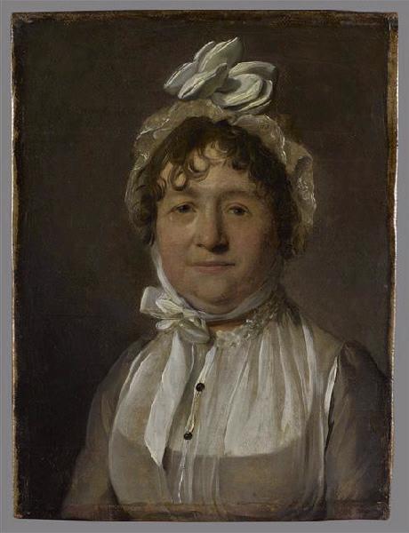 Portrait de femme en bonnet de gaze