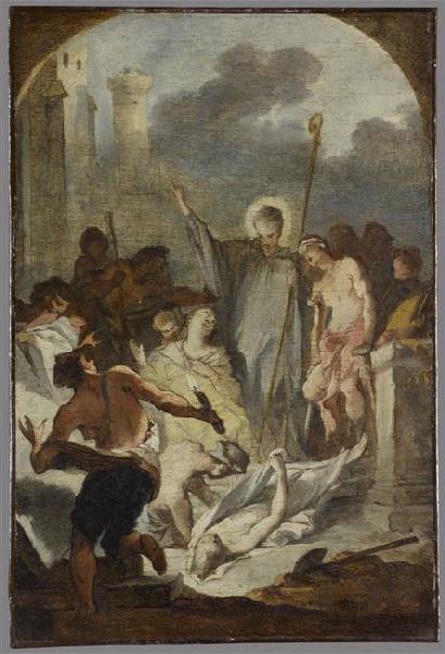 Saint Heldrad ; Miracle de saint Benoît (ancien titre)