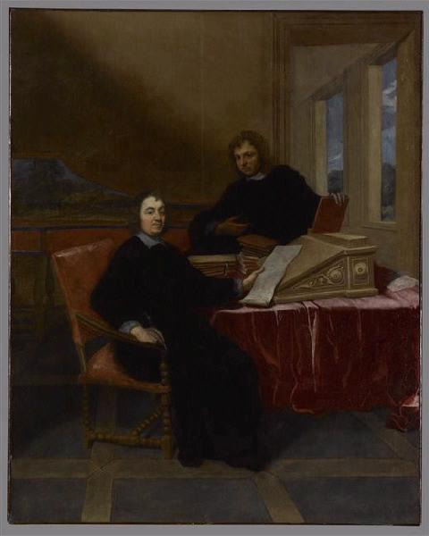 Portraits d'un homme assis et de son secrétaire ; Portraits d'un personnage assis devant un bureau et d'un jeune secrétaire debout (ancien titre)