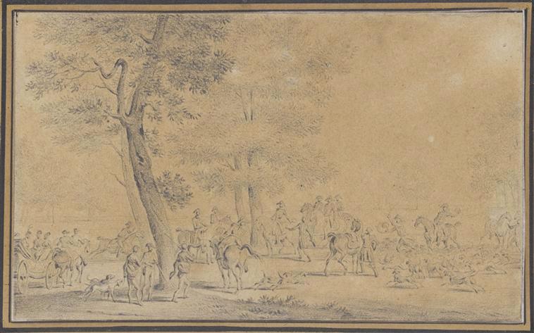 Le Départ pour la chasse à courre