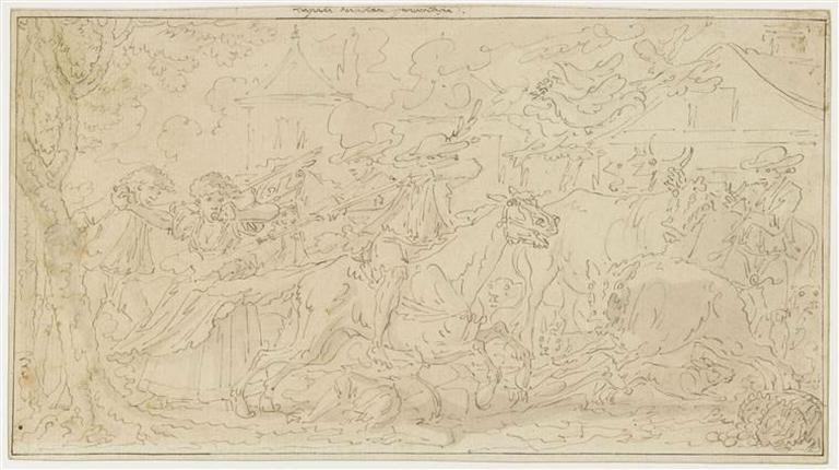 Les Brigands au marché ; Ancien titre : Les Brigands au marché, scène de la Révolution