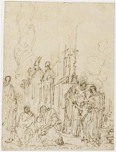 La Messe pontificale de Pâques ; Ancien titre : La messe pontificale de Pâques en la basilique de Saint-Pierre