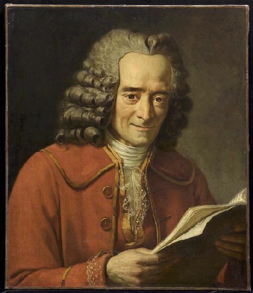 Voltaire lisant L'Année littéraire de Fréron