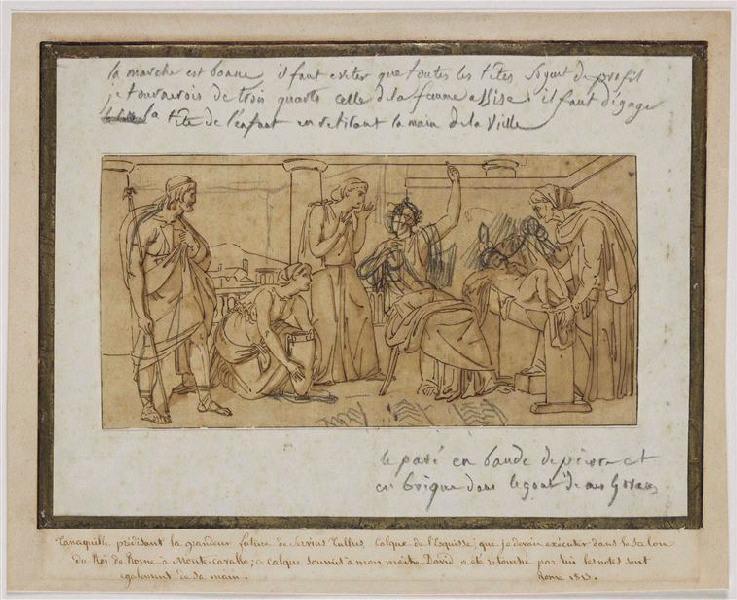 Tanaquil prédisant la grandeur future de Servius Tullius ; Tanaquille (sic) prédisant la grandeur future de Servus (sic) Tullius ((ancien titre))