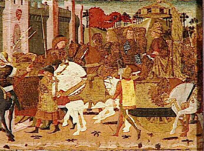 Entrée triomphale de Romulus et Tatius dans Rome