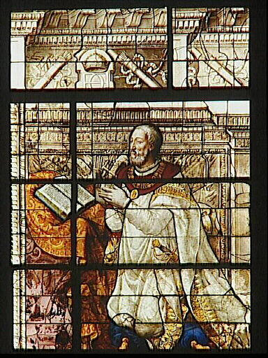 Vitrail François Ier agenouillé