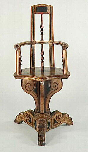 Chaise tournante sur pivot