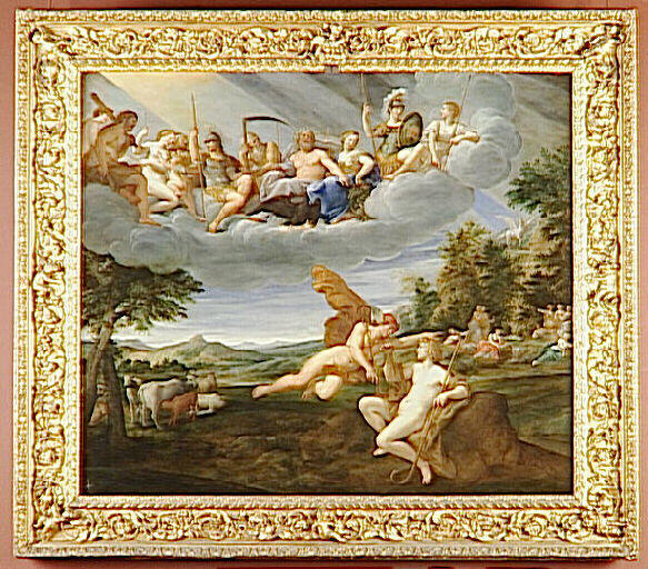 Apollon et Mercure ou l'Allégorie de l'Air ; Apollon gardant les troupeaux d'Admète (titre précédent)