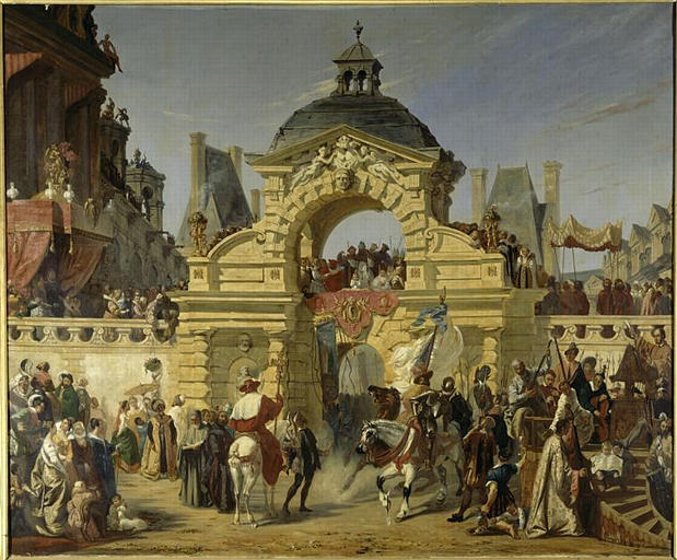 LE BAPTEME DE LOUIS XIII AU CHATEAU DE FONTAINEBLEAU