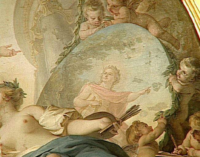 L'Union des arts de Peinture et de Sculpture par le Dessin Allégorie à la gloire de Louis XV