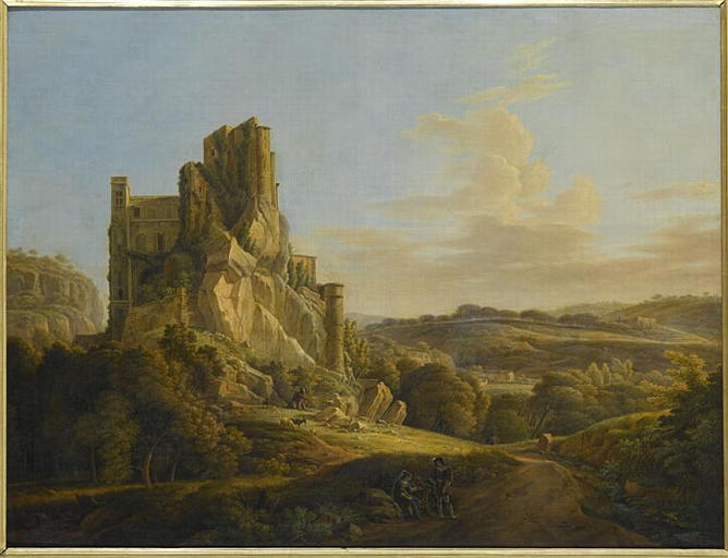 VUE DU CHATEAU DE LA BARBEN, POSSEDE PAR LA MAISON DE FORBIN, DEPUIS PALAMEDE